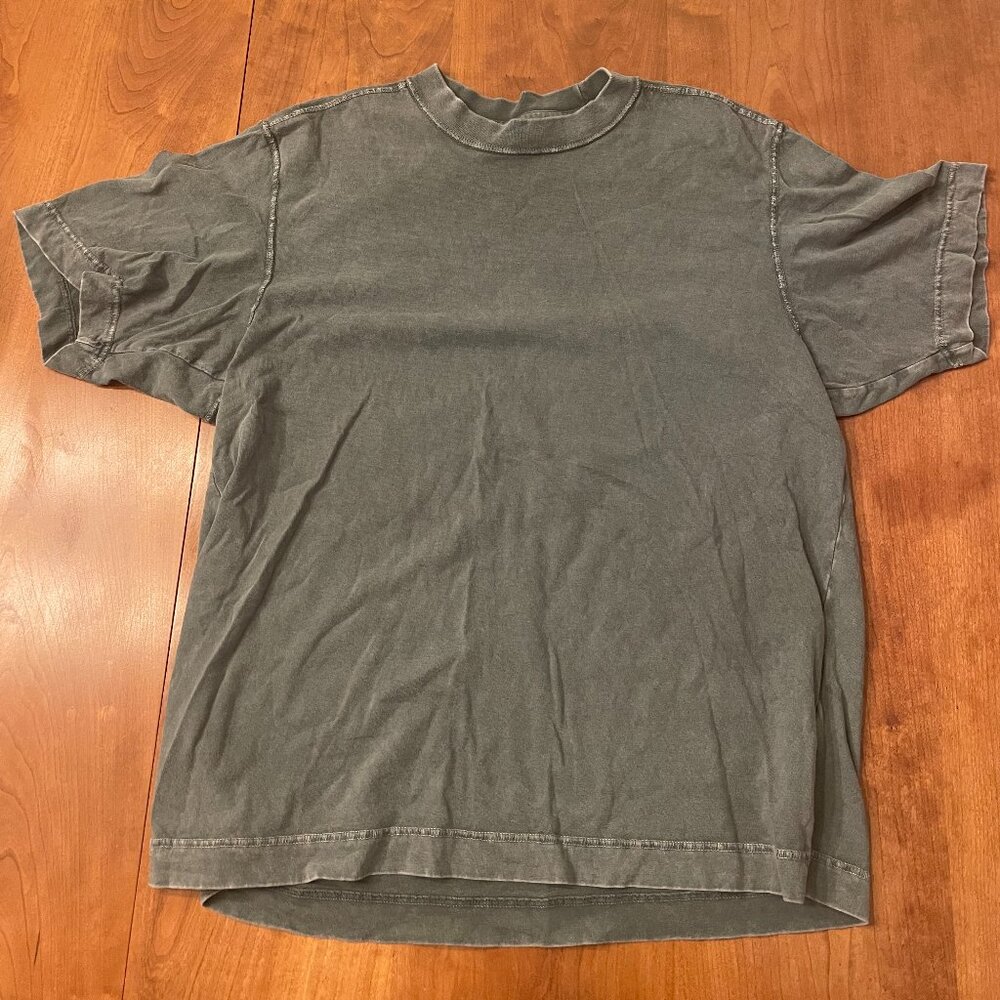 Abercrombie Vintage-Inspired Tee - Men's M in Dark Green Wash